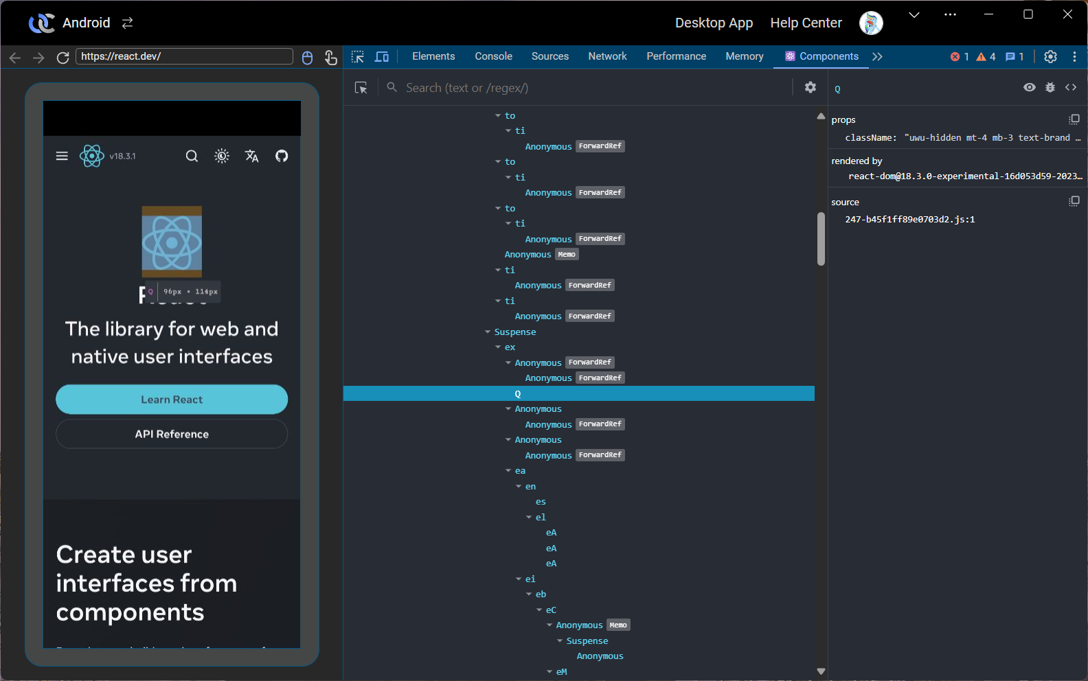 React DevTools